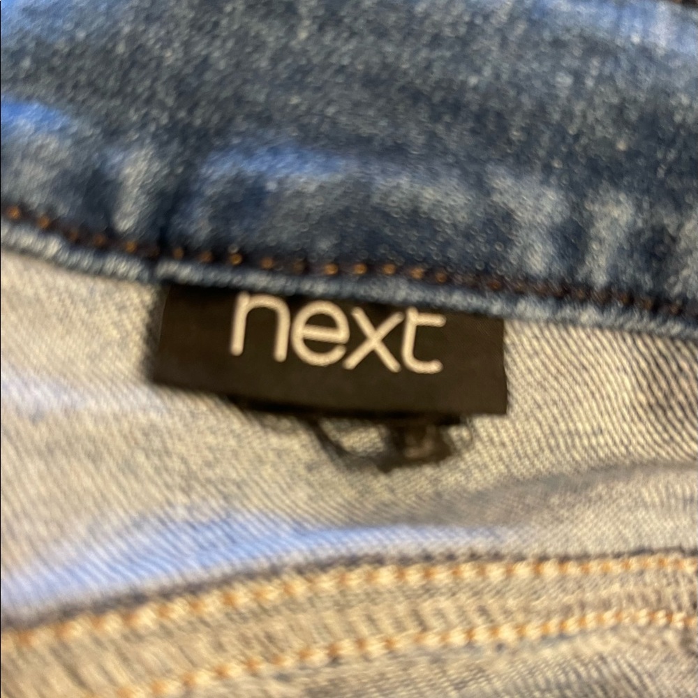 Next Denim Ruffle Trim Shorts - Picture 5 of 7